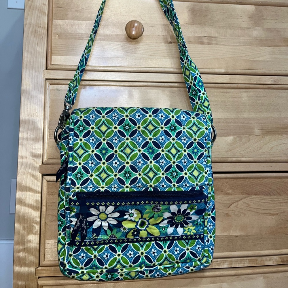 Vera Bradley Signature Print Crossbody Satchel Bag